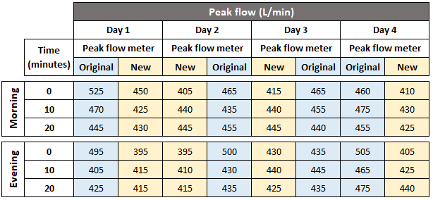 peak flow meeter